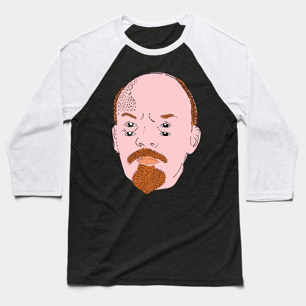 Vladimir Lenin with four eyes ... Baseball T-Shirt by norteco